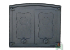 Печное литье: Чугунные дверцы Hubos Batumi 1 (440x380), фото