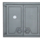 Печное литье: Чугунные дверцы Hubos Н1506 (570x640), фото №4