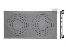 Кухонная чугунная плита Hubos P5 (630x325)