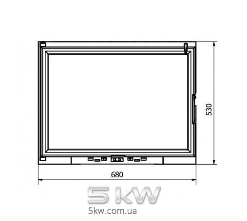 Дверцы для камина Kaw-Met W11 (530x680)