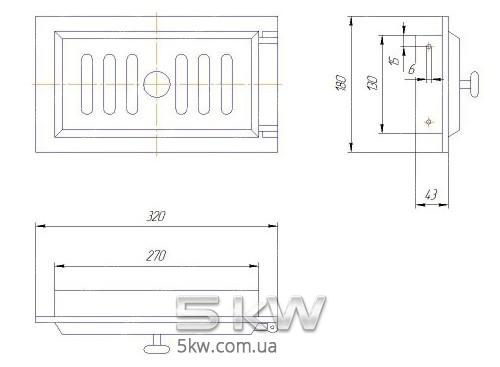 Люк для золы SVT 432 (180x320)