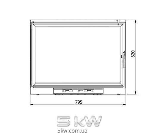 Дверца для камина Kaw-Met W8 (640x790)