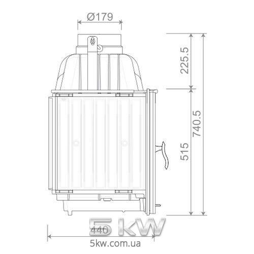 Каминная топка Nordflam LB 700 (14 kw)