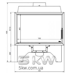 Каминная топка KFD ECO iLUX 90+(12kw)