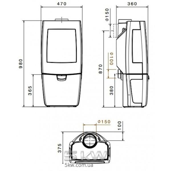 Чугунная печь Dovre Sense 203