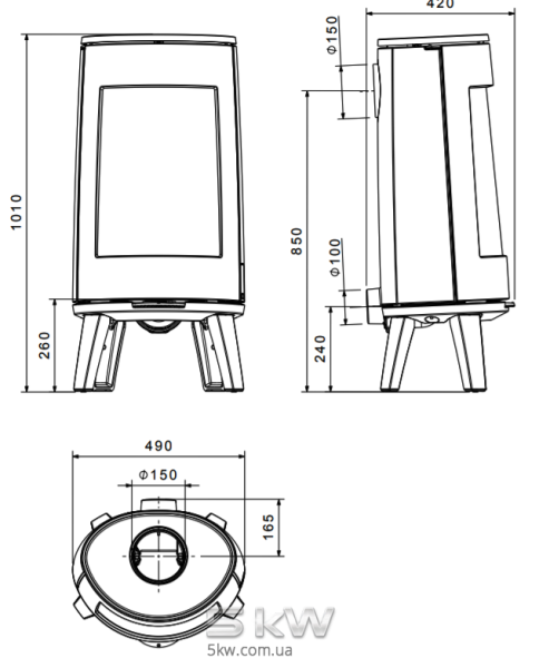 Чугунная печь Dovre Bold 300